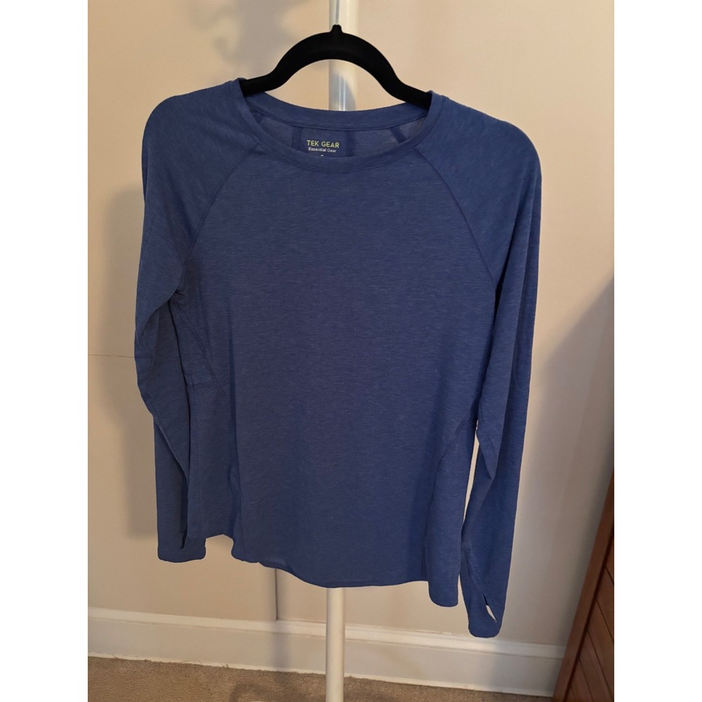 Tek Gear essential gear long sleeve blue size small